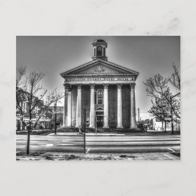 Old Davidson County Courthouse Postcard (Front)