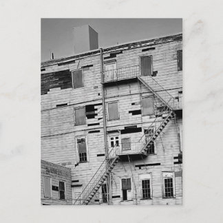 Old Dilapitated Abandoned Factory Building Photo Postcard