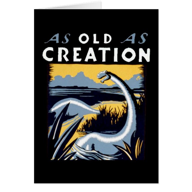 Old Dinosaur Looking Good Card (Front)