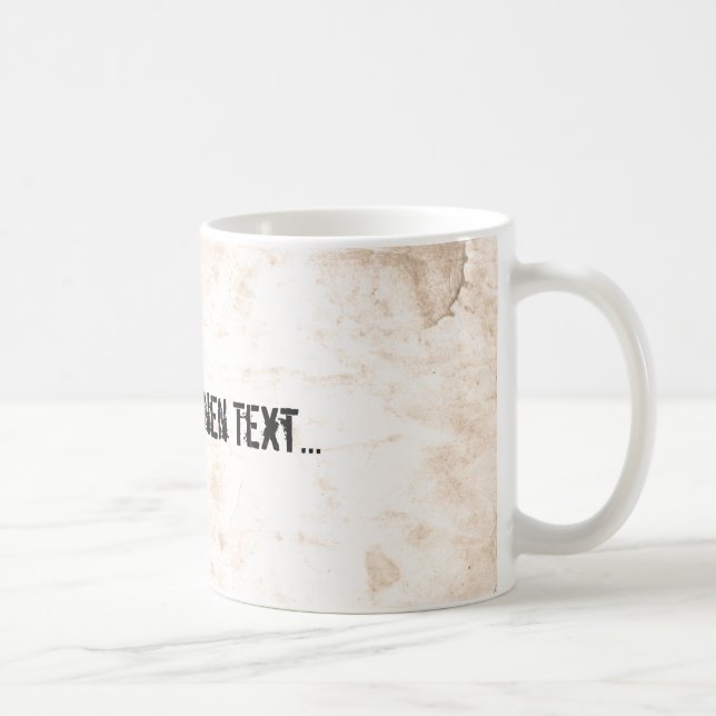 Old Dirty Background Coffee Mug (Right)