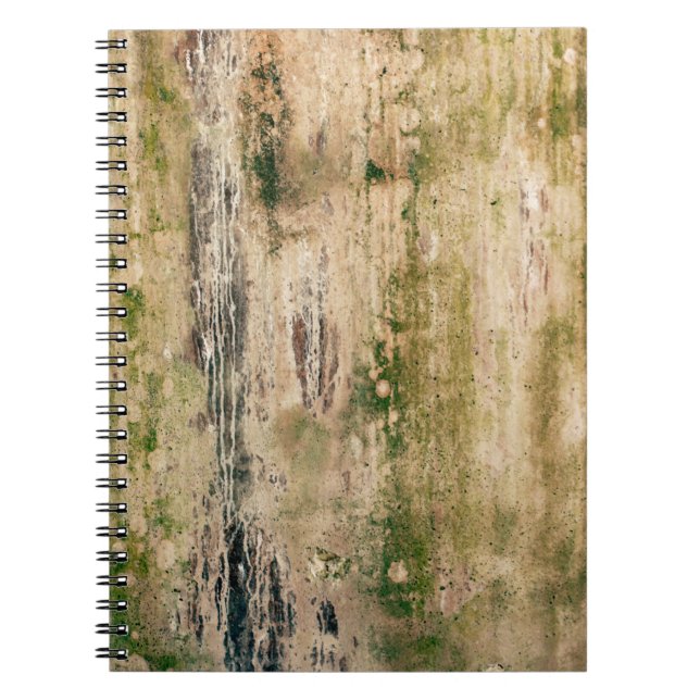 Old dirty damaged wall background. Scratched textu Notebook (Front)