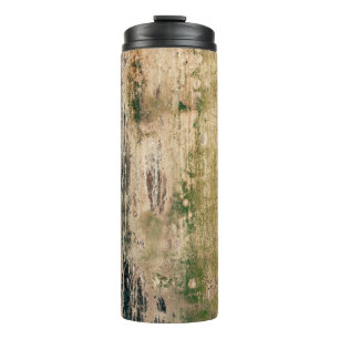 Old dirty damaged wall background. Scratched textu Thermal Tumbler