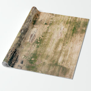Old dirty damaged wall background. Scratched textu Wrapping Paper