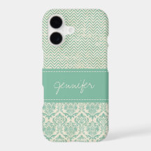 Old Distressed Aqua Custom Name