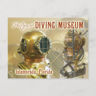 Old Diving Equipment, History of Diving Museum, FL Postcard