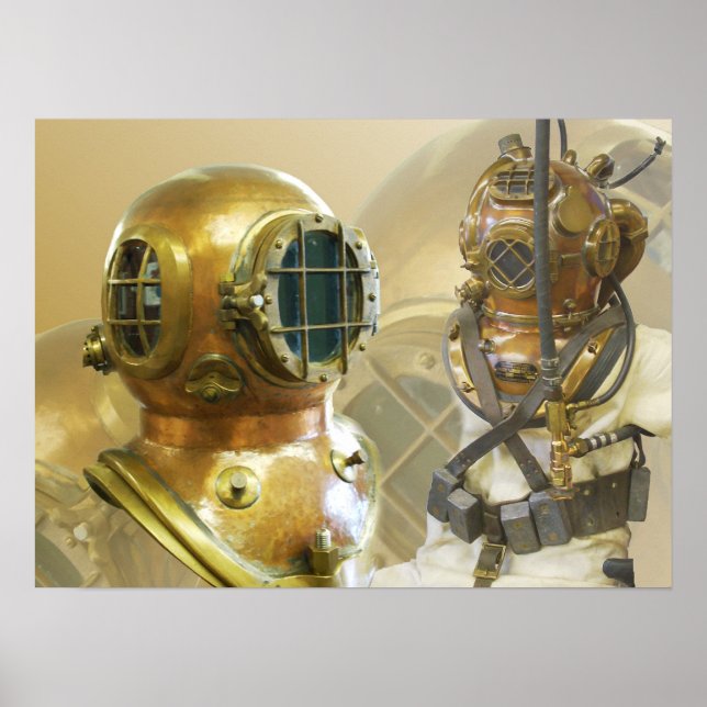 Old Diving Equipment, History of Diving Museum, FL Poster (Front)