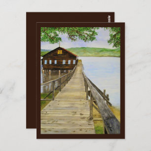 Old Dock/Point Reyes, CA - Mini Collectibles Postcard