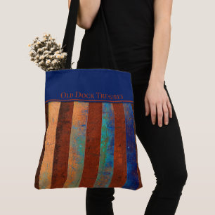 Old Dock Treasures Tote Bag. Rusty metal. Bag