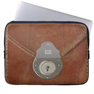 Old Document Case Effect On Laptop Sleeve