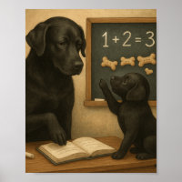 Old Dog Teaches New Pup some old Math  