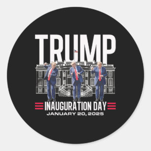 Old Donald Trump Dance Inauguration Day 2025 47th  Classic Round Sticker