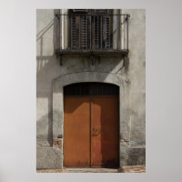 Old Door & Balcony - Rustic Italian Architecture