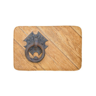 Old door knocker bath mat