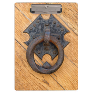 Old door knocker clipboard
