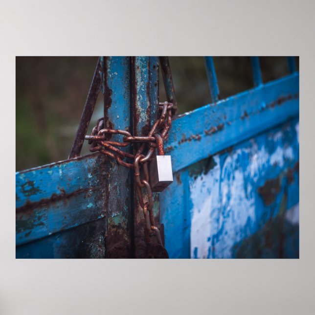 Old door lock poster (Front)