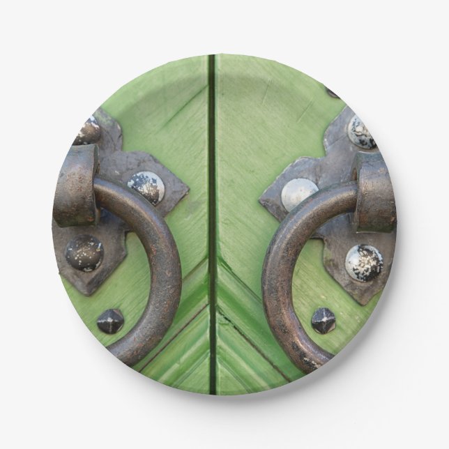 Old door paper plate (Front)