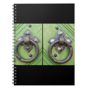 Old door spiral notebook
