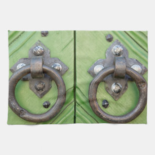 Old door tea towel