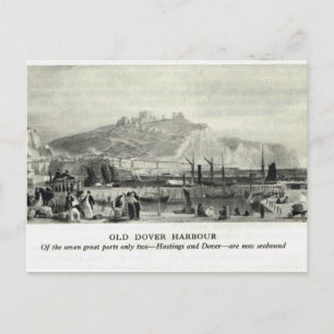 Old Dover harbour Postcard