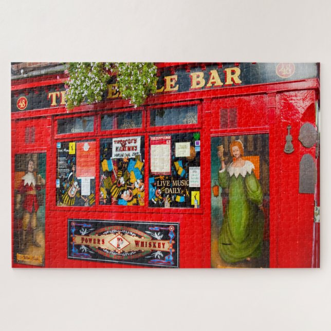 Old Dublin Pubs. Ireland Jigsaw Puzzle (Horizontal)