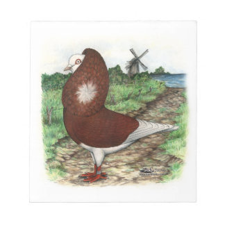 Old Dutch Capuchine Pigeon Notepad