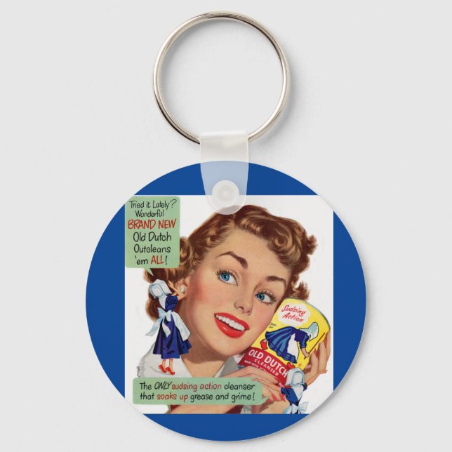 Old Dutch Cleanser lady Key Ring (Front)