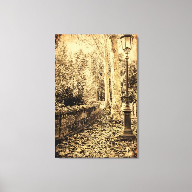 OLD EFFECT PHOTO on landscape on  canvas print (Front)