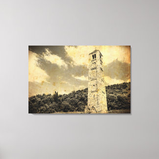 OLD EFFECT PHOTO on on mediaeval tower canvas prin Print