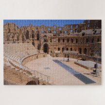 Old El Jem Roman Amphitheatre Ruins Tunisia