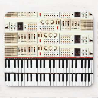 Old Electric Keyboard Mouse Pad