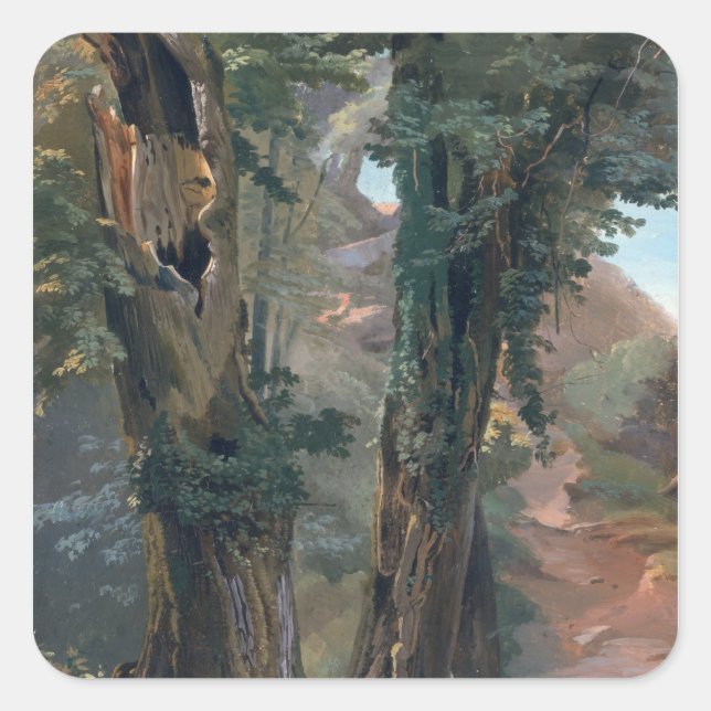 Old Elms, c.1835 Square Sticker (Front)