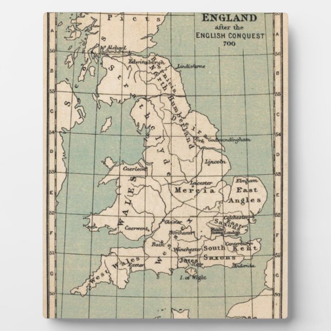 Old England Map Plaque (Front)