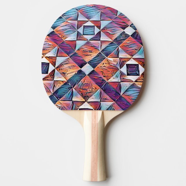 OLD ENGLAND TILED FLOOR PING PONG PADDLE (Front)
