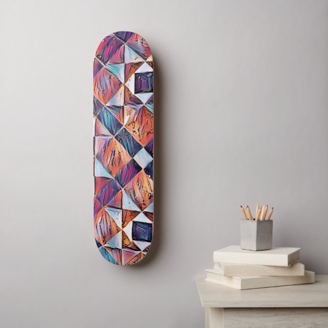 OLD ENGLAND TILED FLOOR SKATEBOARD (Wall Art)