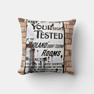 OLD ENGLAND VINTAGE SIGN CUSHION