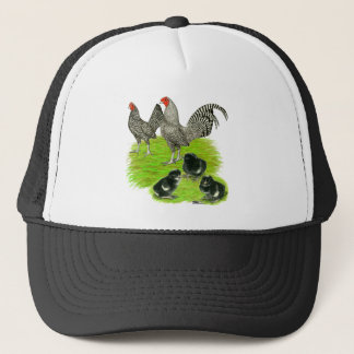 Old English Barred Bantam Family Trucker Hat