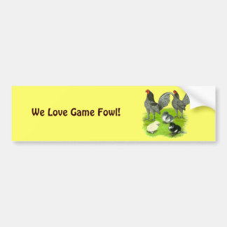 Old English Blue Game Family Bumper Sticker