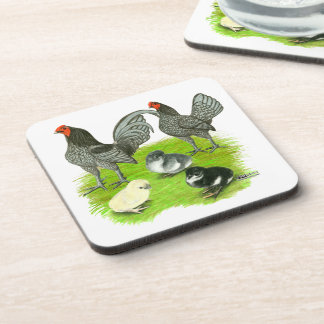 Old English Blue Game Family Coaster