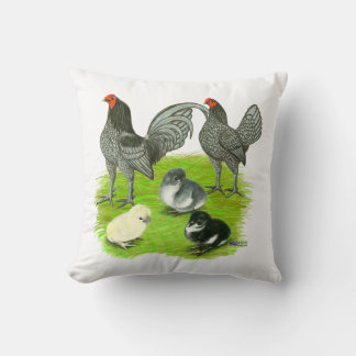 Old English Blue Game Family Cushion