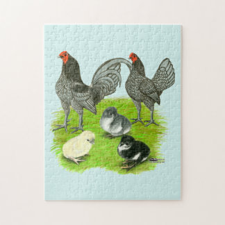 Old English Blue Game Family Jigsaw Puzzle