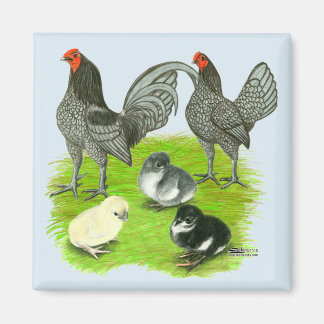 Old English Blue Game Family Magnet
