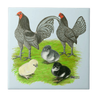 Old English Blue Game Family Tile