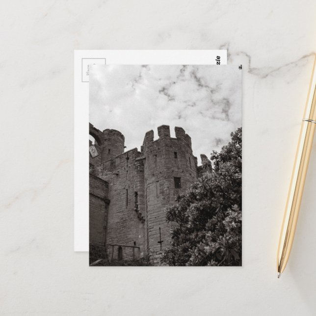 Old English Castle. Postcard (Front/Back In Situ)