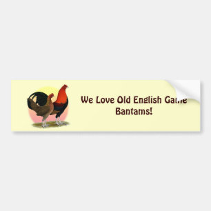 Old English Game Bantam:  BB Red Bumper Sticker