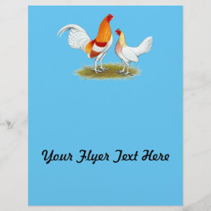 Old English Game Bantam:  Red Pyle Flyer