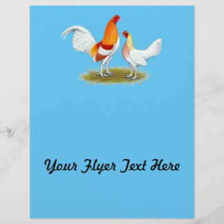 Old English Game Bantam: Red Pyle Flyer