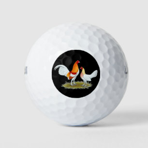 Old English Game Bantam: Red Pyle Golf Balls