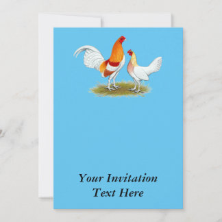 Old English Game Bantam: Red Pyle Invitation
