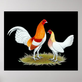 Old English Game Bantam: Red Pyle Poster