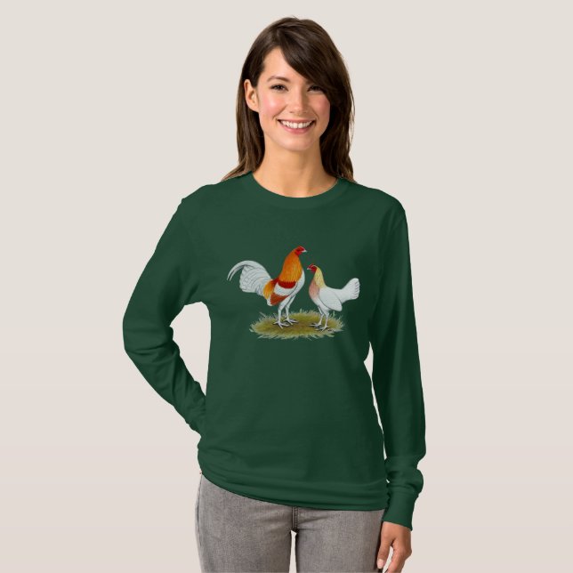 Old English Game Bantam:  Red Pyle T-Shirt (Front Full)